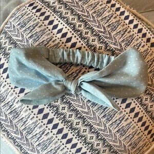 Chic Blue Bow Headband